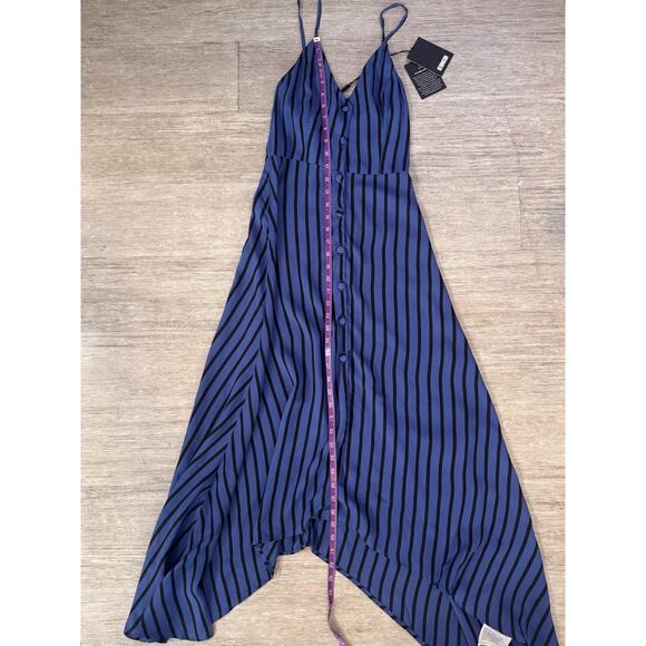 NWT Reformation Savanah Dress Blue striped Sundress Women's Size 0 - Picture 12 of 15